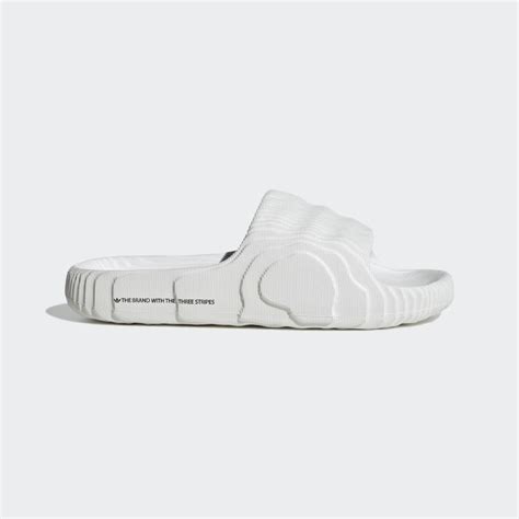 witte adidas slidings|white foam slides.